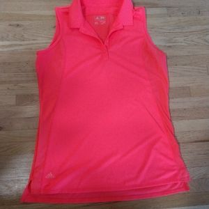 Coral Adidas golf shirt Size Medium